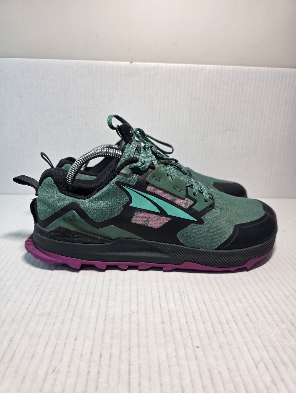 Altra Lone Peak 7 Running Shoes Mens 9 Green Black Trail Sneakers AL0A7R6H008